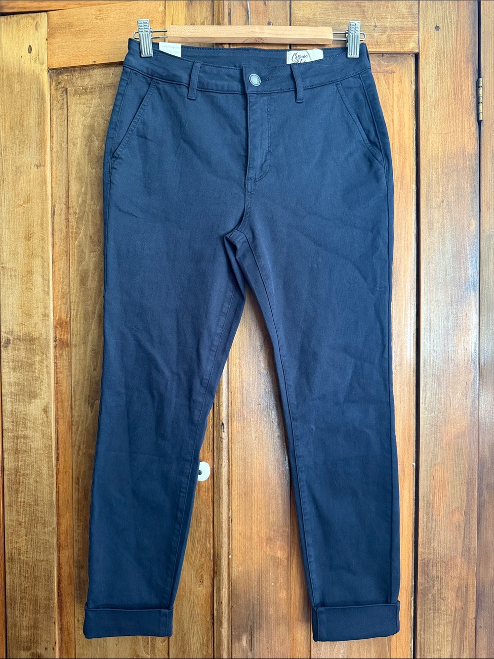 NWOT Anthropologie Cosmic Blue Love 26P Pants Classic Everyday Office Casual